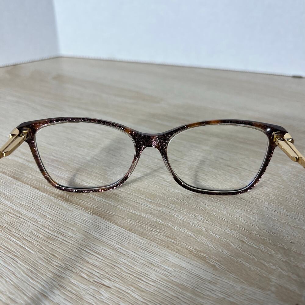 Jimmy Choo JC274 DXH Eyeglasses PARTS ONLY Tortoise Shell Frames Italy 145 - Picture 13 of 16